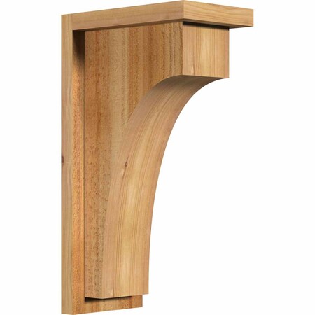 Ekena Millwork Huntington Rough Sawn Corbel w/Backplate, Western Red Cedar, 6"W x 10"D x 18"H COR06X10X18HUN01RWR